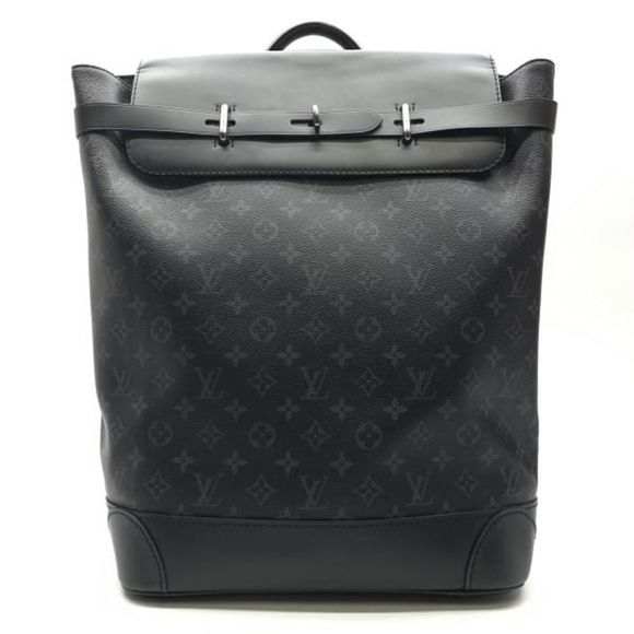 Louis Vuitton Steamer Backpack Rucksack Monogram Eclipse Black - Picture 1 of 7